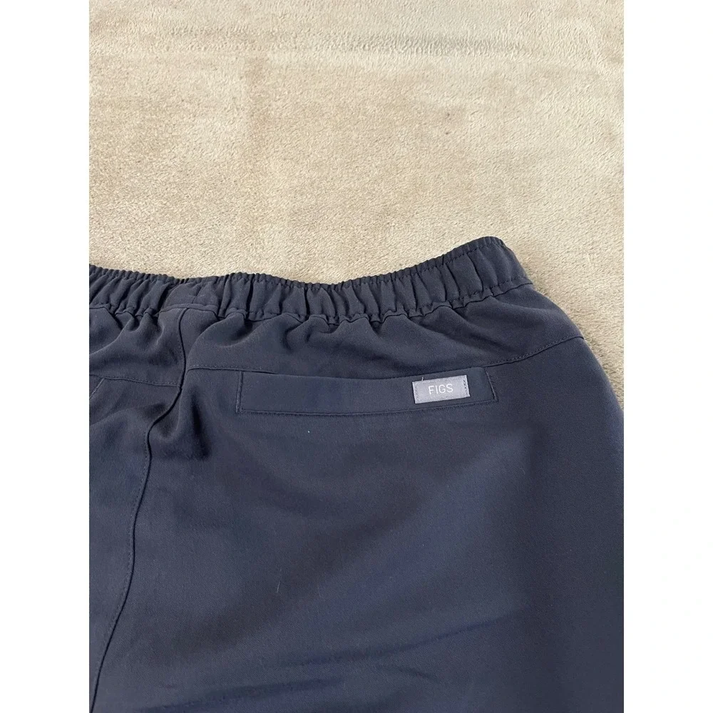 Figs Tansen Jogger Scrub Pants Men's Medium Graphite Gray Red Drawstring EUC